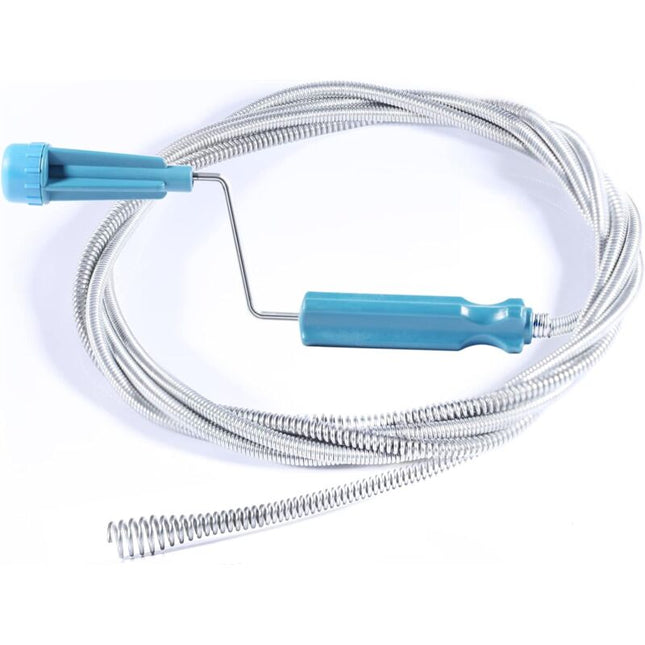 Drain Cleaning Spiral - 3M X 6Mm - Spiral - Drain Unblocker - With Piercing Tip - Drain Snake - Extra Fine - Spiral -.