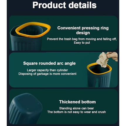 2 pcs 15X12.5Cm Small Desktop Trash Can Mini Trash Can Office Mini Trash Can Kitchen Small Trash Can For Home Living.
