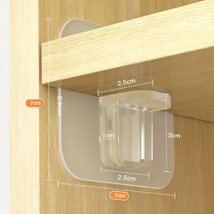20 pcs Punch-Free Adhesive Wall Brackets - Fixed Wall Mount - Triangle Support Boards.