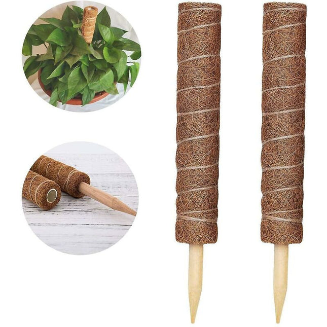 2 pcs Plant Stake, Coco Stake, Coco Pole, Coco Stick For Home Garden Climbing Plants Plant Support Extension.
