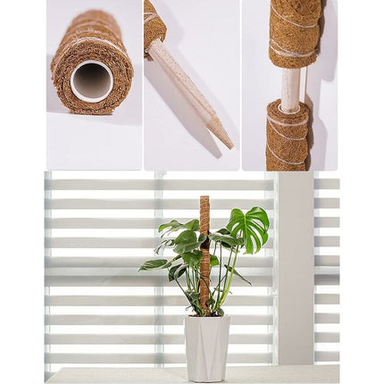 2 pcs Plant Stake, Coco Stake, Coco Pole, Coco Stick For Home Garden Climbing Plants Plant Support Extension.