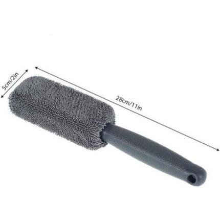 1 pcs Car Cleaning Brush Microfiber Wheel Brush Car Wash Detailing For Car Trunk Auto Brus Portable Motorcycle.