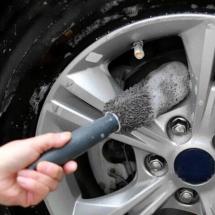 1 pcs Car Cleaning Brush Microfiber Wheel Brush Car Wash Detailing For Car Trunk Auto Brus Portable Motorcycle.