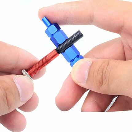 Bike Tube Tire Valve Core Removal Tool For Presta Schrader Bicycle Replace Valve Cores.