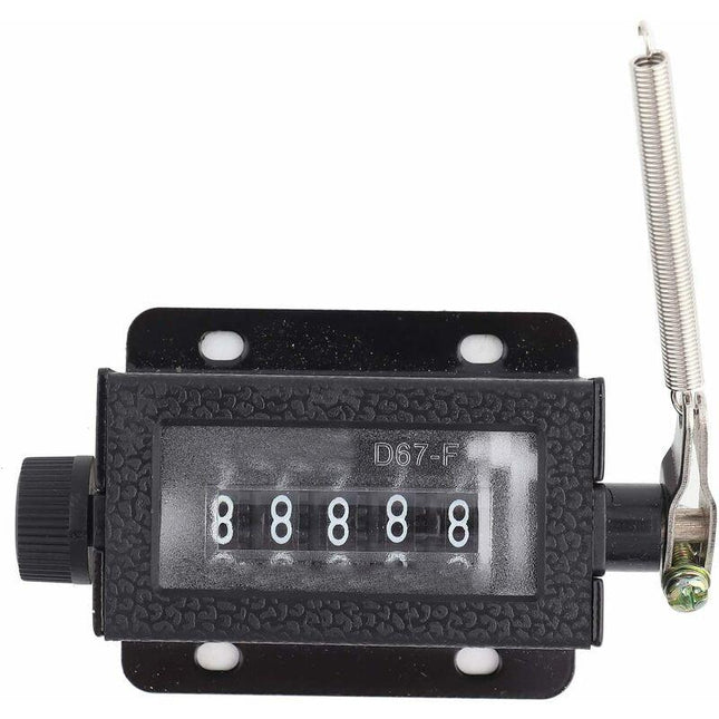 Digit Counter, Digit Display, D67‑F 5 Digit Mechanical Reset Manual Stroke Tally Counter.
