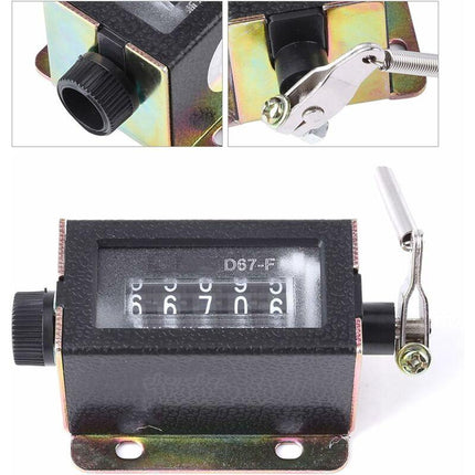 Digit Counter, Digit Display, D67‑F 5 Digit Mechanical Reset Manual Stroke Tally Counter.