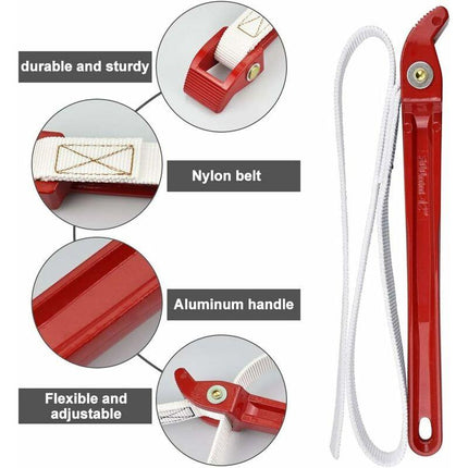Universal Strap Wrench Rubber Strap Wrench 85Cm Oil Filter Strap Wrench For Jar Opener Tractor Oil Filter Shower Head.