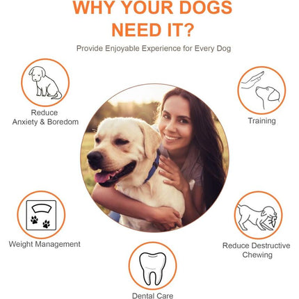 2 pcs Dog Chew Toys, Durable Rubber Ring Dog Toy, Dog Teeth Cleaning Toy For Large And Medium Dogs.