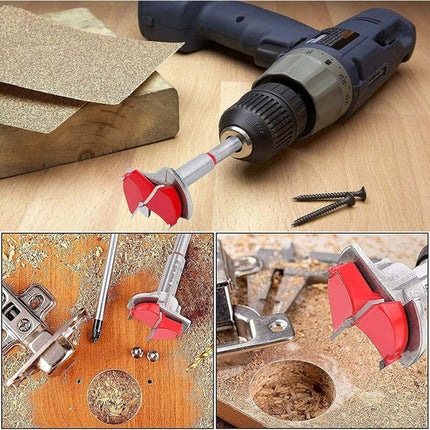 1 pcs Hinge Jig Drill Bit Sets, Hole Locator Bits, Drilling Jig For Hinges (35Mm Hinge Drilling Jig + Drill Bit Set).