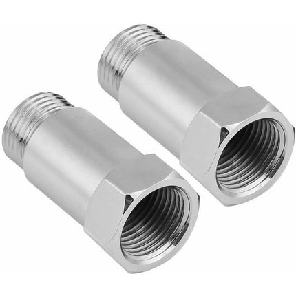 Oxygen Sensor 2 pcs 45Mm M18 1.5 Check Engine Light Eliminator O2 Adapter+Oxygen Sensor Adapter O2.