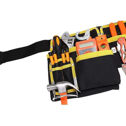 Tool Belt With 11 Pockets, Waterproof Oxford Fabric Tool Holder With Adjustable Straps, For Electricians, Carpenters,.