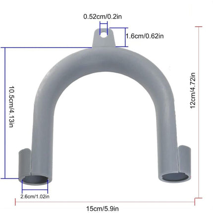 2 pcs Washing Machine Drain Hose Hooks - U Shape.