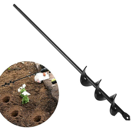 Garden Auger Drill Bit Ø4X45Cm, Practical Planting Tool For Planting Bedding Bulb Seedlings, Spiral Garden Drill Bit.