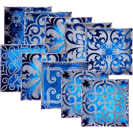 10 pcs Wall Tile Stickers Self Adhesive Tile Sticker Wallpaper For Kitchen Living ROom Bathroom Home Decor 20X20Cm.