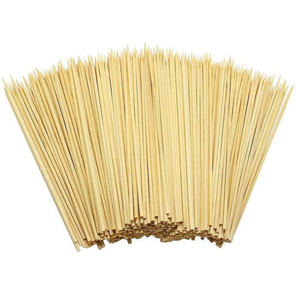 400 Wooden Bamboo Skewers Sticks For Bbq Fruit Chocolate Fondue Fountain 15Cm.