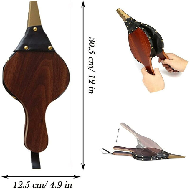 Fireplace Bellows, Wood Fire Blower, Fireplace Bellows, Wood Fire Bellows, With Strap, For Barbecue, Fireplace, Wood.