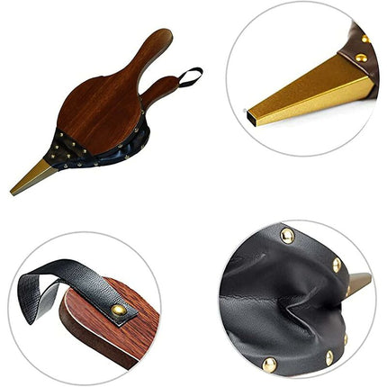 Fireplace Bellows, Wood Fire Blower, Fireplace Bellows, Wood Fire Bellows, With Strap, For Barbecue, Fireplace, Wood.