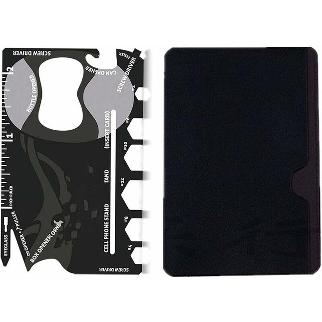 Multi Tool,18 In 1 Multifunction Card Tool Holder Stainless Steel Multi-Tools Pocket Tools Gadget Bottle Opener Men.