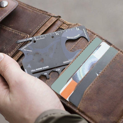 Multi Tool,18 In 1 Multifunction Card Tool Holder Stainless Steel Multi-Tools Pocket Tools Gadget Bottle Opener Men.