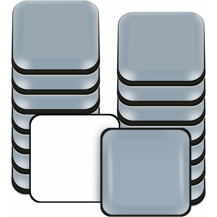 Furniture Sliders, 16 Pieces Ptfe Teflon Square Self-Adhesive Furniture Sliders Suitable For Smooth Floors And Carpets.