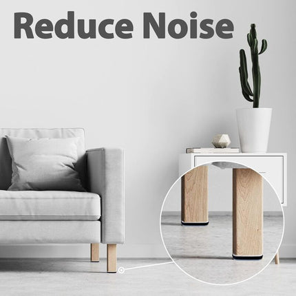Furniture Sliders, 16 Pieces Ptfe Teflon Square Self-Adhesive Furniture Sliders Suitable For Smooth Floors And Carpets.
