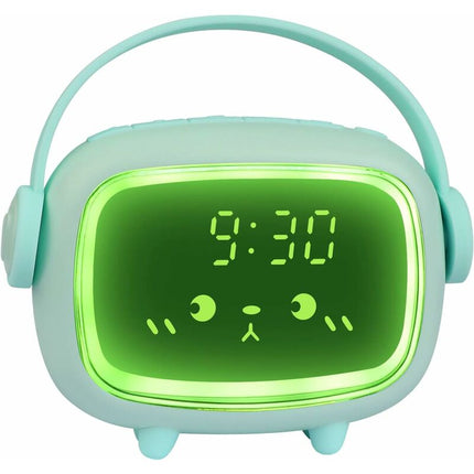 Kids Digital Alarm Clock For Girls Boys, Angel Digital Alarm Clock With Lights And Snooze Function (Green).