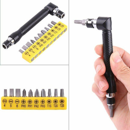 10 pcs Screwdriver L-Shaped Extension Handle Double Head Hex Socket Screwdriver Torx Slotted Screwdriver Kit Hand Tool.