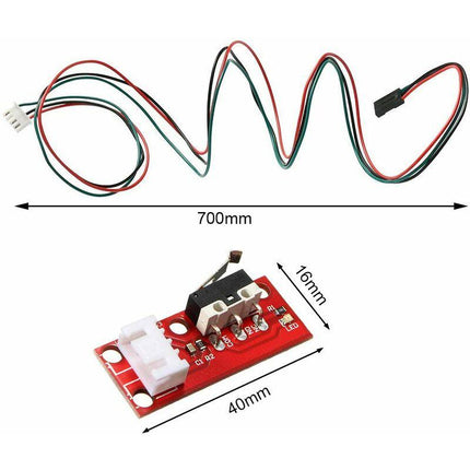 6 pcs Mechanical Limit Switch End Stop For 3D Printer Reprap Prusa Mendel Cnc Arduino Mega 2560 Ramps 1.4.