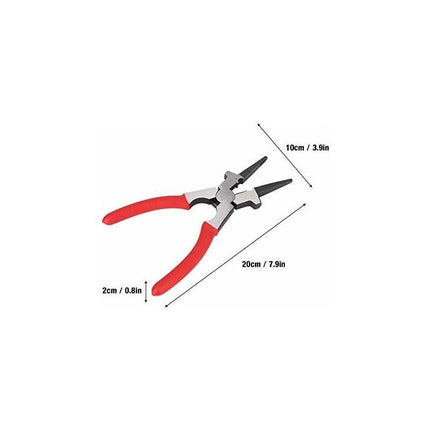 Multifunctional Carbon Steel Mig Welding Pliers Insulated Handle Cleaning Nozzle Wire Cutter Connection Tool.
