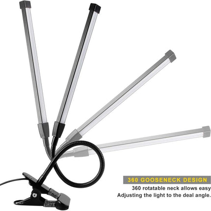 8W Dimmable Usb Desk Lamp With 3 Modes (Cool/Warm/Natural) 10 Brightness Levels LED Desk Lamp For Office, Education,.