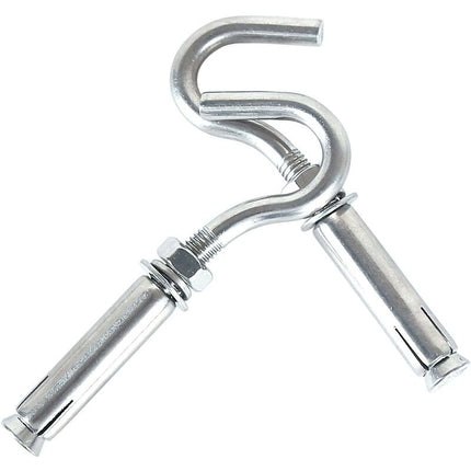 M10 304 Stainless Steel Expansion Bolts Anchors Bolts Open Hook Expansion Screws Bolts 5-Pack.