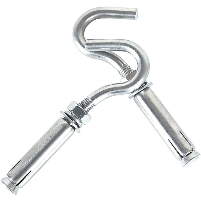 M10 304 Stainless Steel Expansion Bolts Anchors Bolts Open Hook Expansion Screws Bolts 5-Pack.