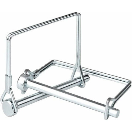 12 pcs Square Locking Pin 5/16 Inch (8Mm) High Quality Galvanized Carbon Steel Safety Self Locking Pin For Tractor Farm.