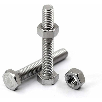 M6 X 50Mm 20 pcs 304 Stainless Steel Hexagon Socket Head Cap Bolts Outside Corner Hexagon Screw,Hex Bolts And Nuts Set.
