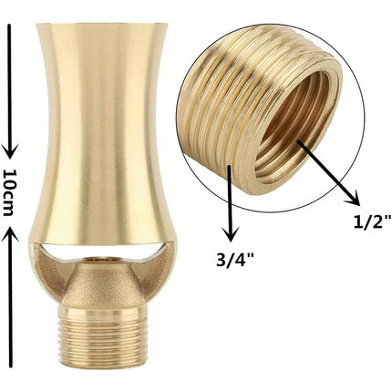Brass Ice Tower Pond Waterfall Cedar Water Fountain Spray Nozzle Head Adjustable Cedar Shape Basin Flow Sprinkler.