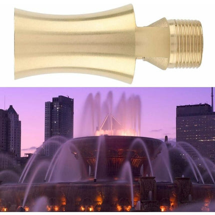Brass Ice Tower Pond Waterfall Cedar Water Fountain Spray Nozzle Head Adjustable Cedar Shape Basin Flow Sprinkler.