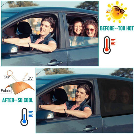 Baby Car Sun Shade, 2 Pieces Car Sun Sock By Blocking Uv Rays By Protecting Car Sun From Children And Pets (Black) (Xl).