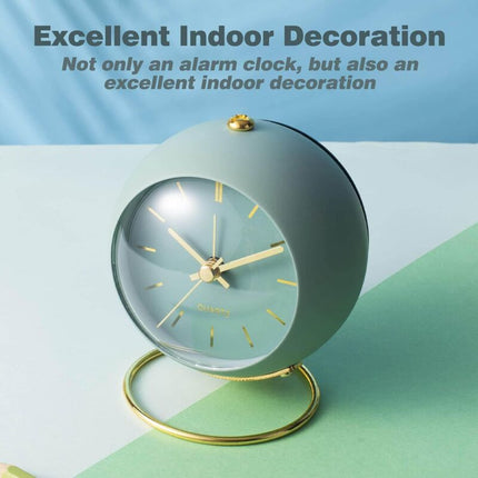 Retro Non-Ticking Analog Alarm Clock With Night Light, Silent, Easy Operation And Loud Alarm, Gift For Mom On Mother'S.