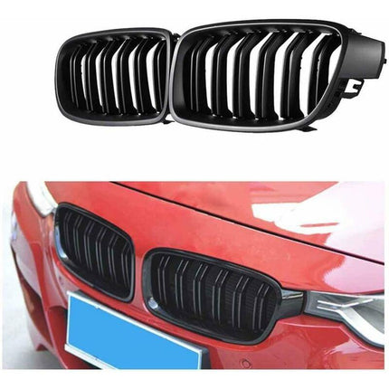 Car Front Grille Grill - Gloss Black.