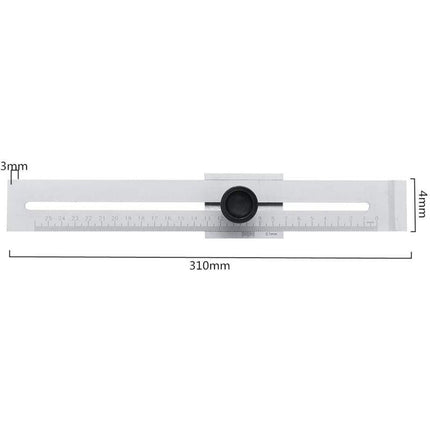 0-200Mm/0-250Mm Screw Cutting Marking Gauge For Woodworking Carbon Steel Measurement 0.1Mm Calibration Tool (250Mm).