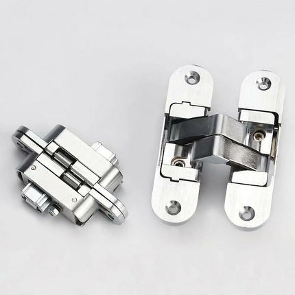 3D Invisible Hinge. Satin Stainless Steel. 2 Pieces, 2395Mm (Left + Right).