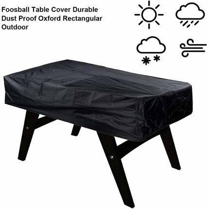 Heavy Duty Oxford Foosball Table Cover Waterproof Anti-Uv Dustproof Black 16311548Cm.