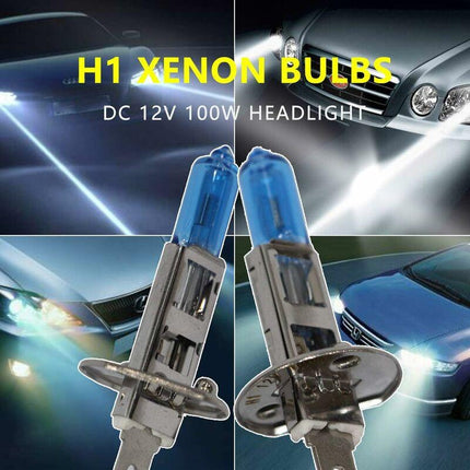 Halogen Headlight Bulb Super White 5000K 12V 100W H1.