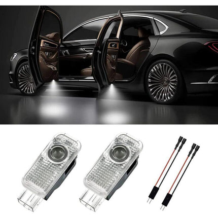 2 pcs Door Light, Entry Door Lighting Projection, Car Door Projector For A1/A3/A4/A5/A6/Q3/Q5/Q7/A7/A8/R8.