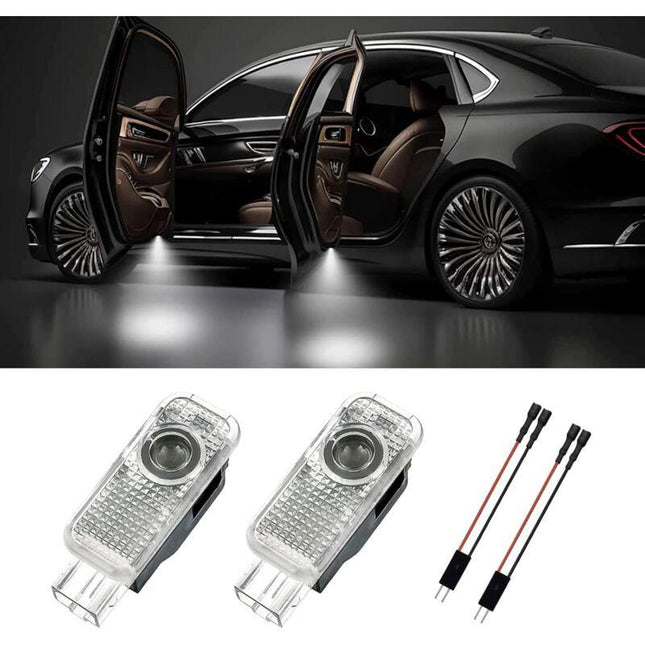 2 pcs Door Light, Entry Door Lighting Projection, Car Door Projector For A1/A3/A4/A5/A6/Q3/Q5/Q7/A7/A8/R8.