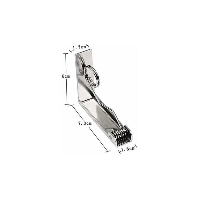 4 pcs Tablecloth Clips Set Stainless Steel Tablecloth Clips Anti-Slip Spring Loaded Tablecloth Holder.