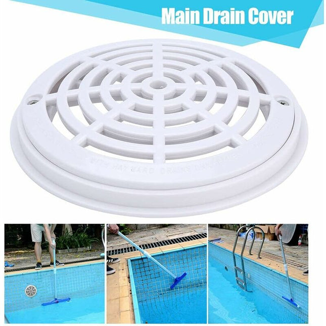 ROund Main Drain Cover Swimming Pool Drain Cover Suction Cover For Pool Replacement Hose Fittings Accessories.