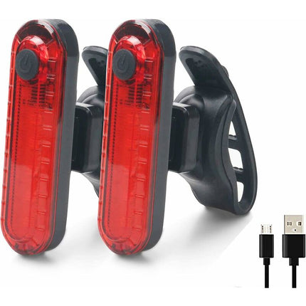 Bike Tail Lights - 2 Pack Bicycle Rear Lights, Usb Rechargeable Cob LED Waterproof Bike Rear Light, 4 Lighting Modes.