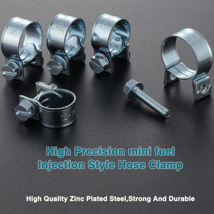 60 pcs Galvanized Silicone Fuel Hose Clamps.