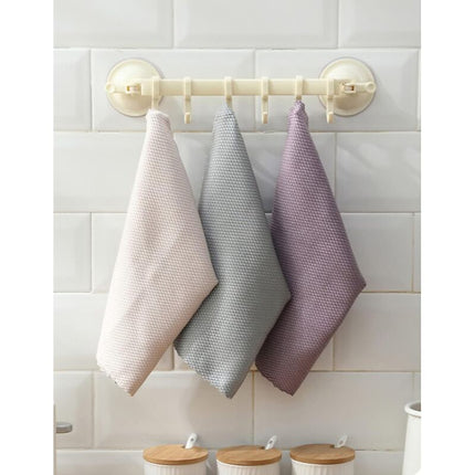 Microfiber Cleaning Cloths 10 Fish Scale Cleaning Cloth 25X25Cm, Eco-Friendly Reusable Towel For Kitchen Glass Car.